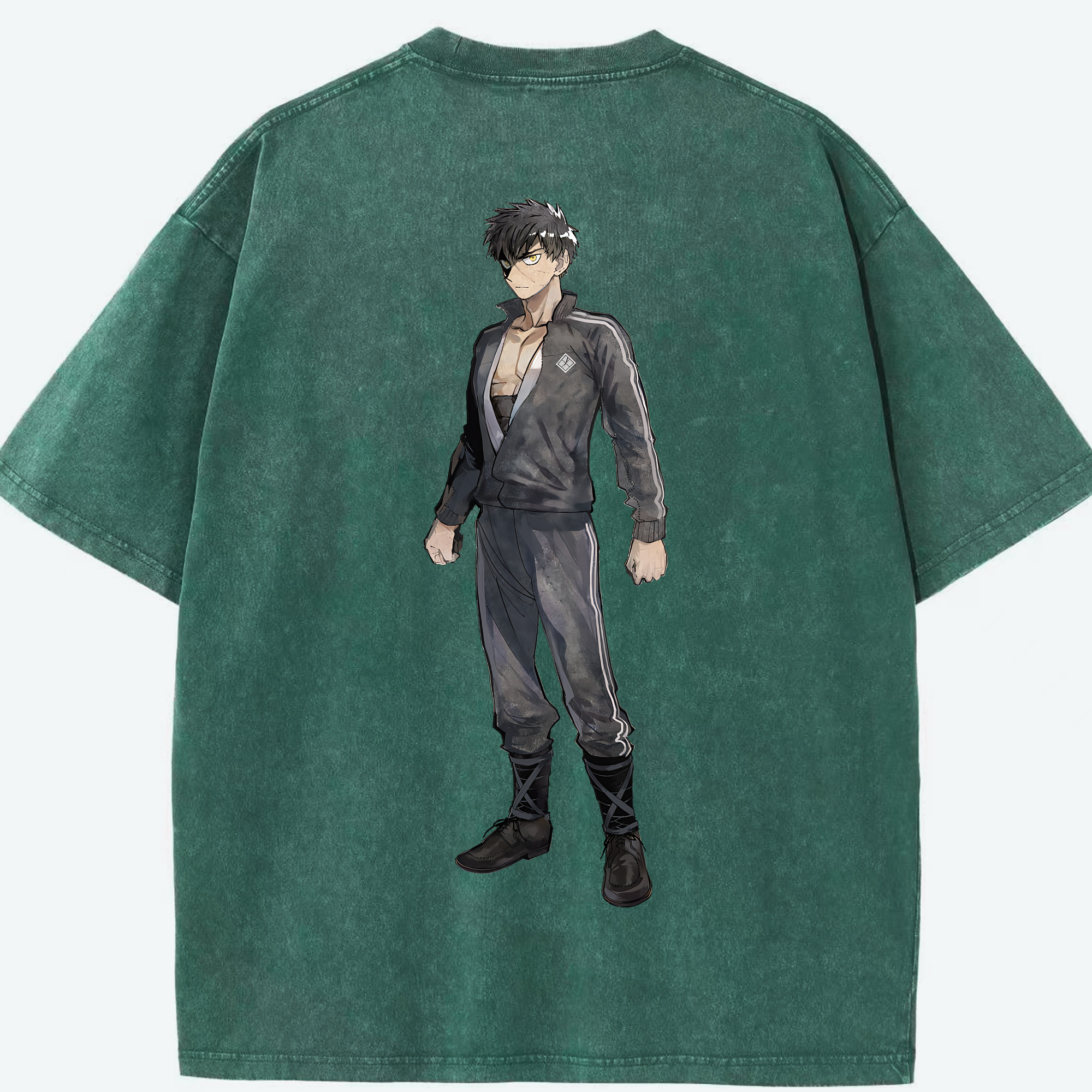 （画像用） 刀剣乱舞 Touken Ranbu 綿100% ヴィンテージ風 半袖Tシャツ（背面プリント）